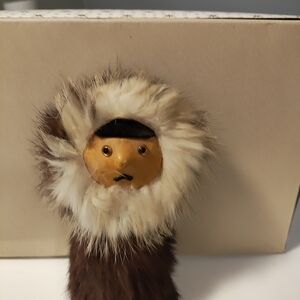 Handcrafted Fur Accent Inuit